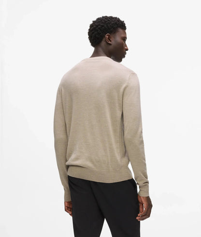 Merino wool crew neck sweater