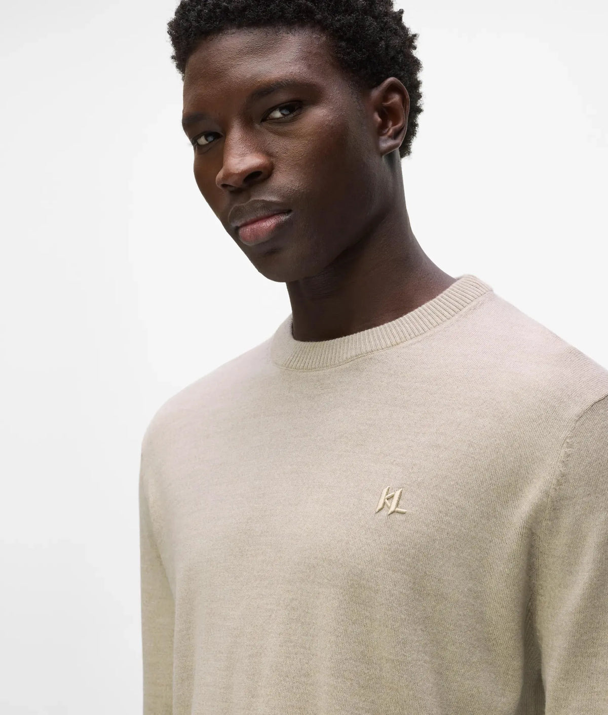 Merino wool crew neck sweater