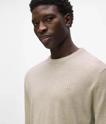Merino wool crew neck sweater
