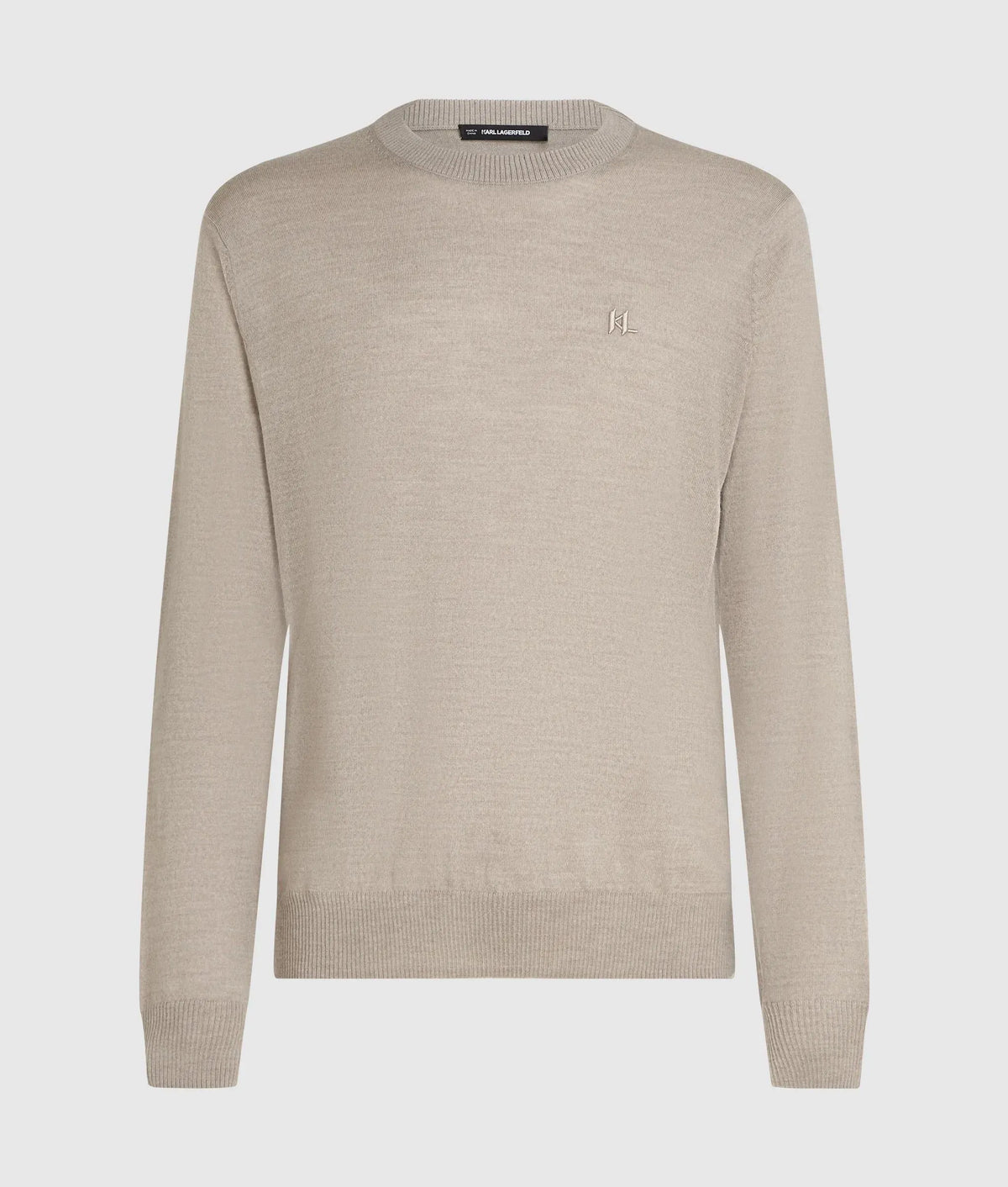 Merino wool crew neck sweater