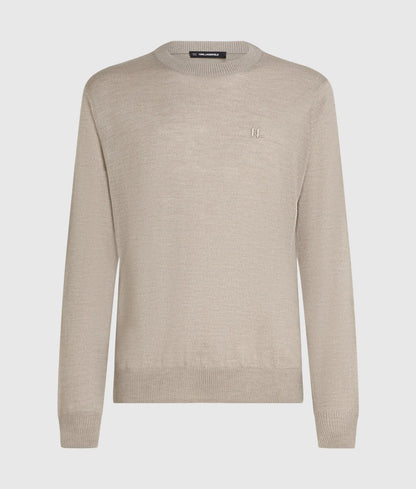 Merino wool crew neck sweater