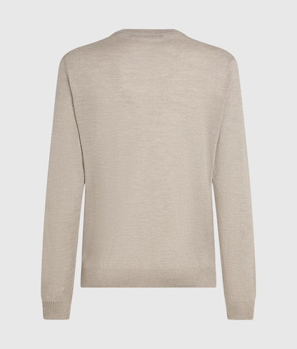 Merino wool crew neck sweater