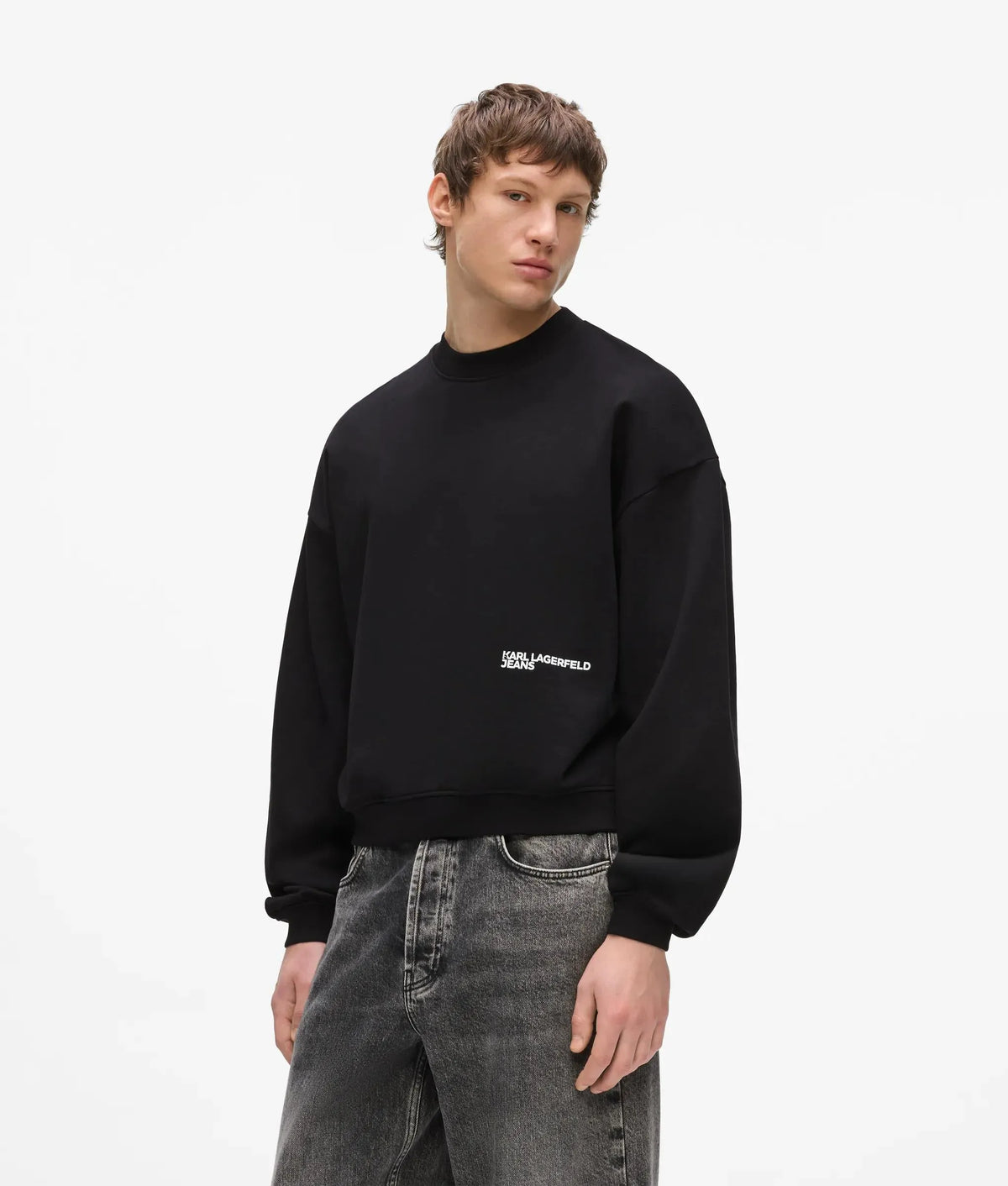 Gradient logo boxy sweatshirt