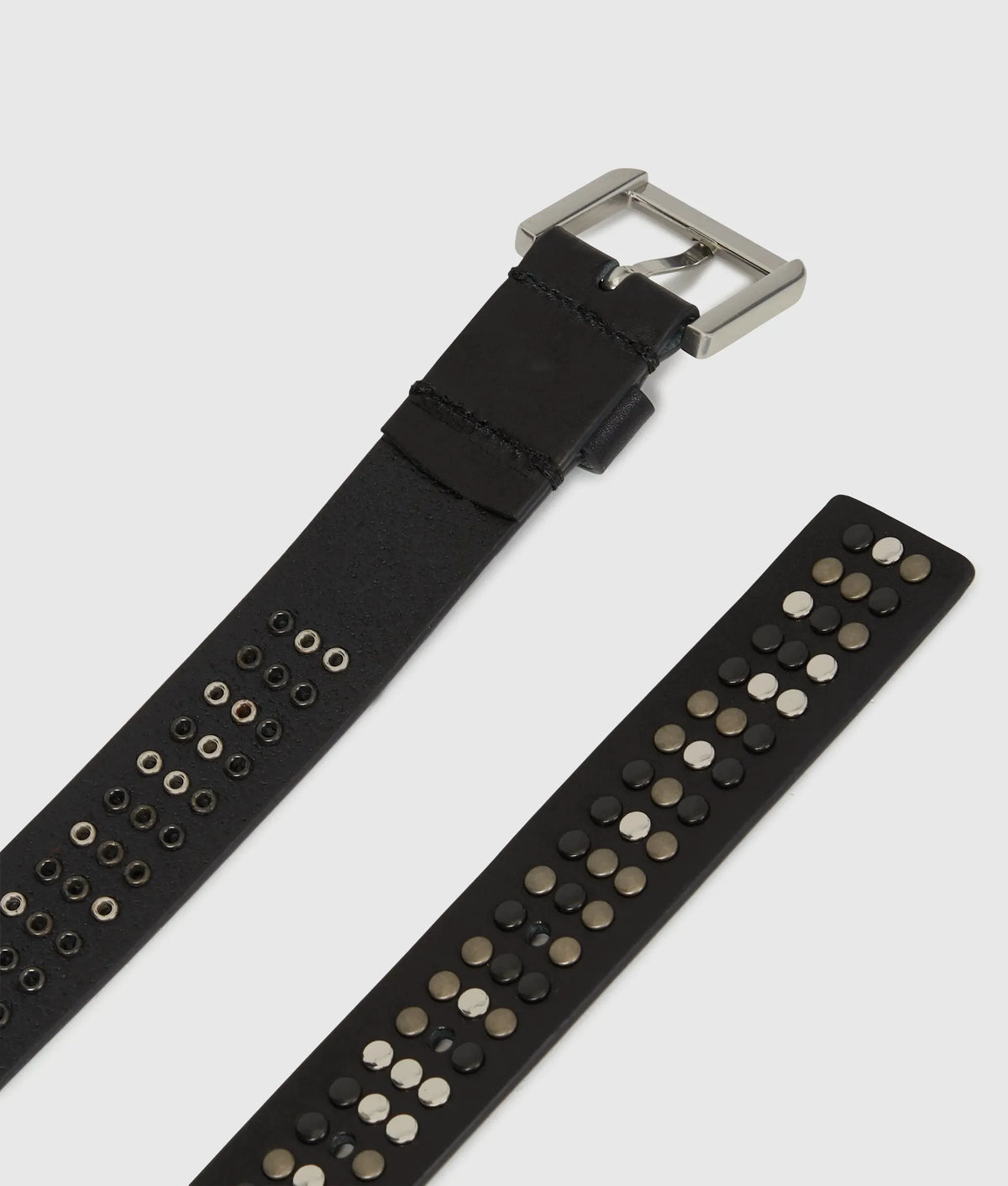 Studded leather belt