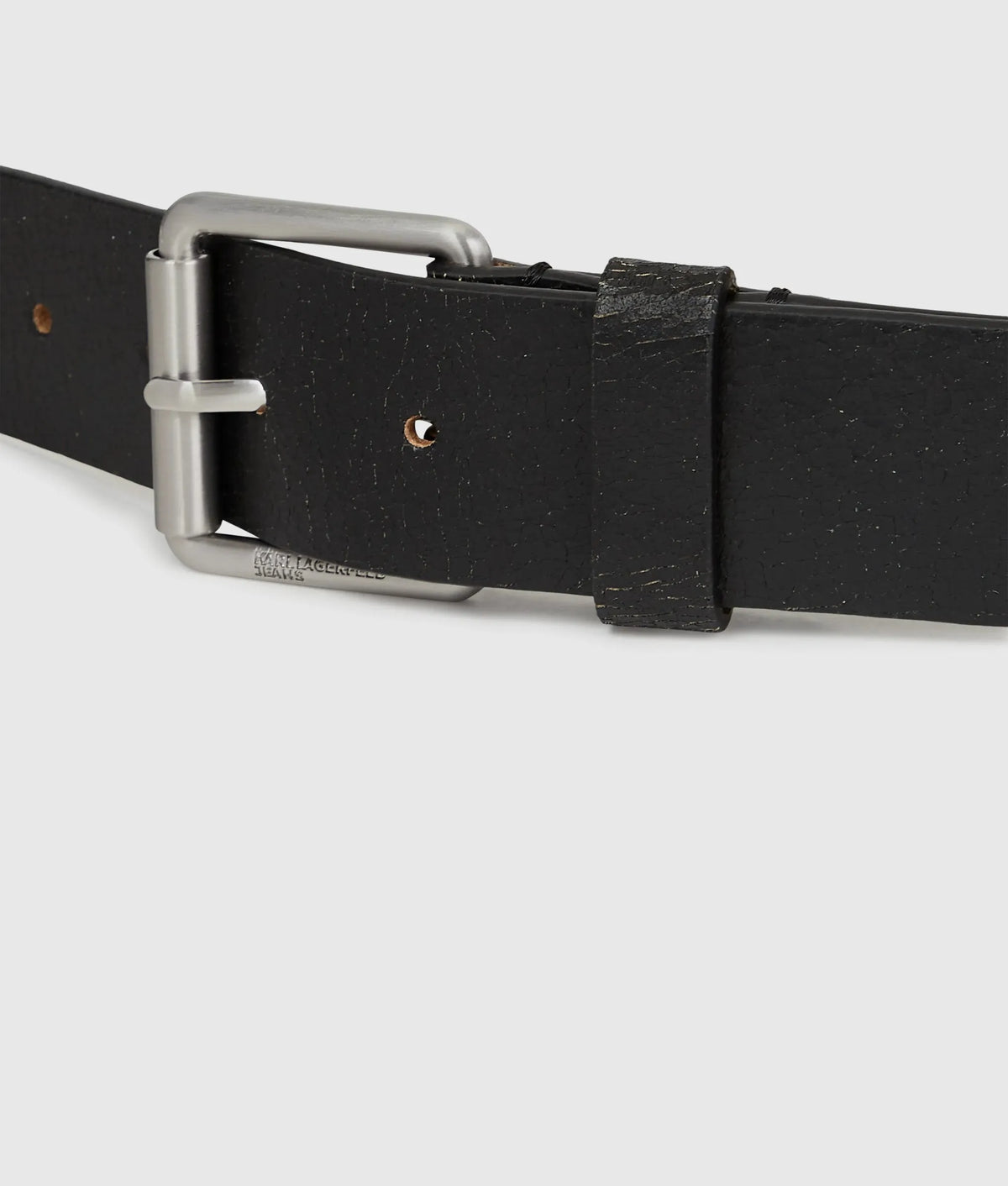 Cracked leather belt