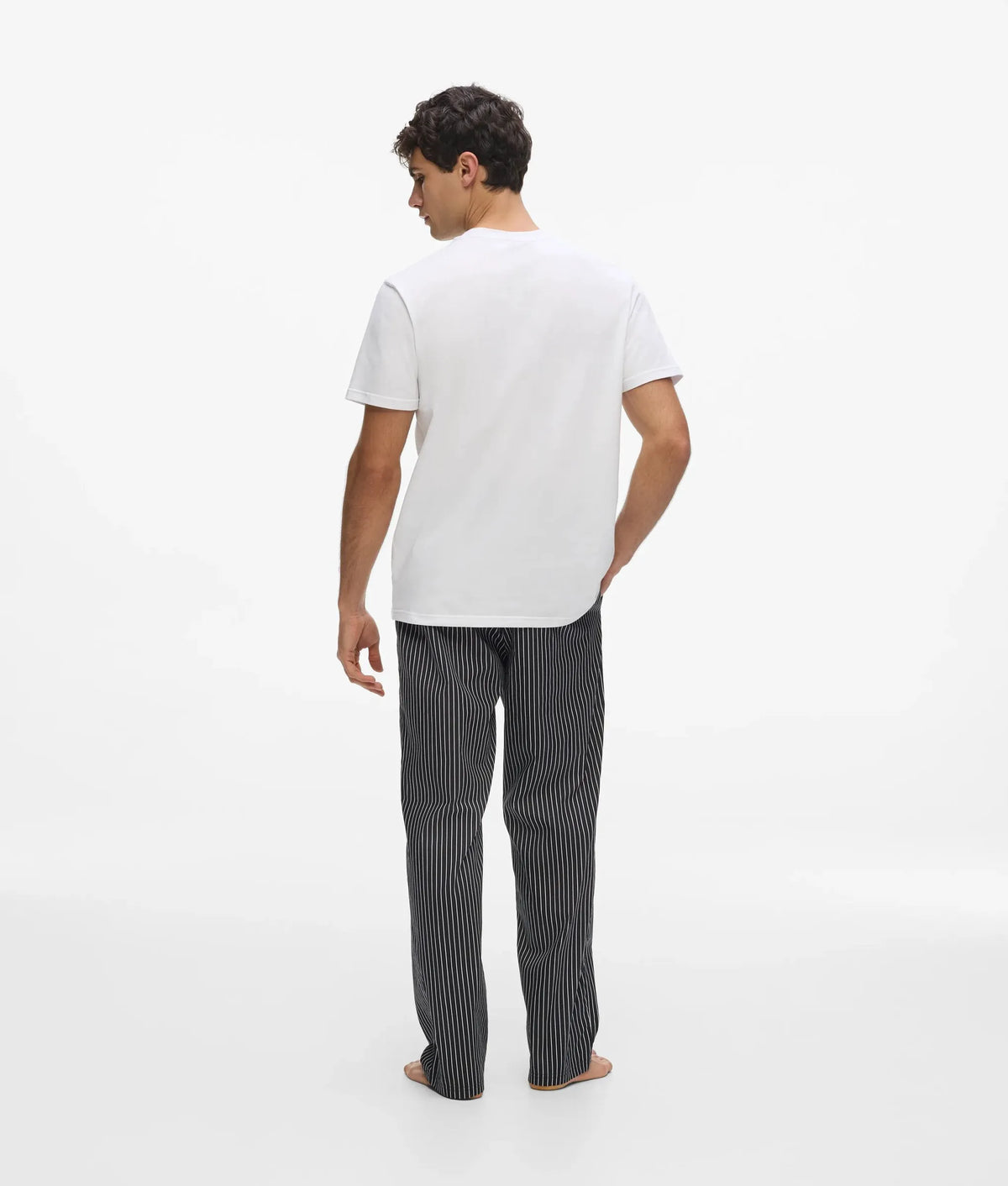 Pinstripe pants pajama set