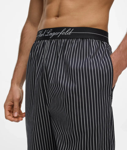 Pinstripe pants pajama set