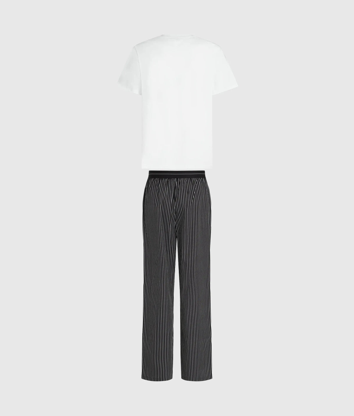 Pinstripe pants pajama set