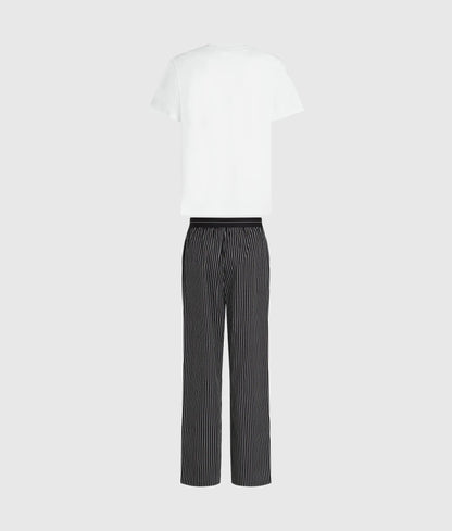 Pinstripe pants pajama set