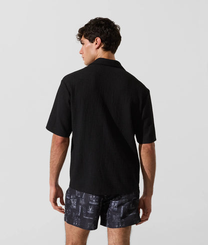 Textured beachwear shirt