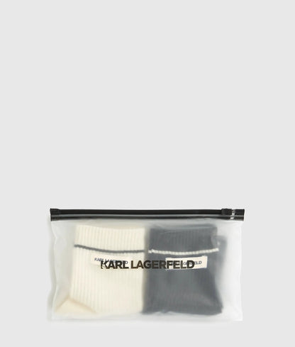 Logo ribbed socks – 2-pack