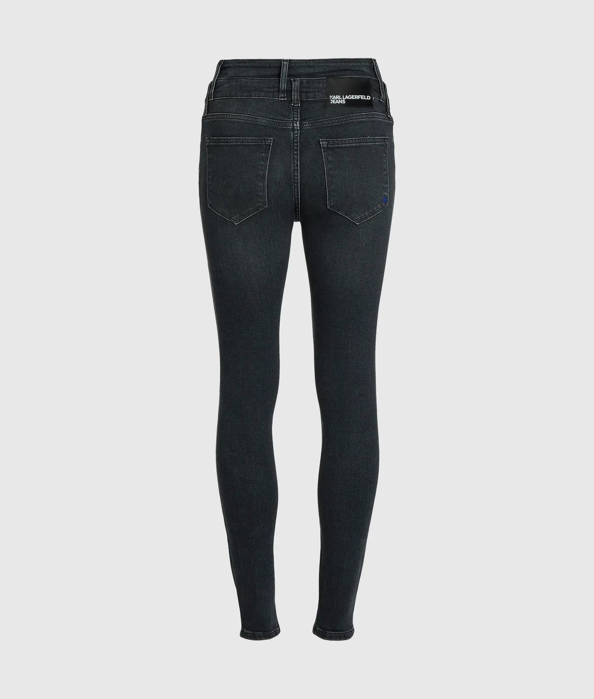 Cutaway waist high-rise skinny jeans