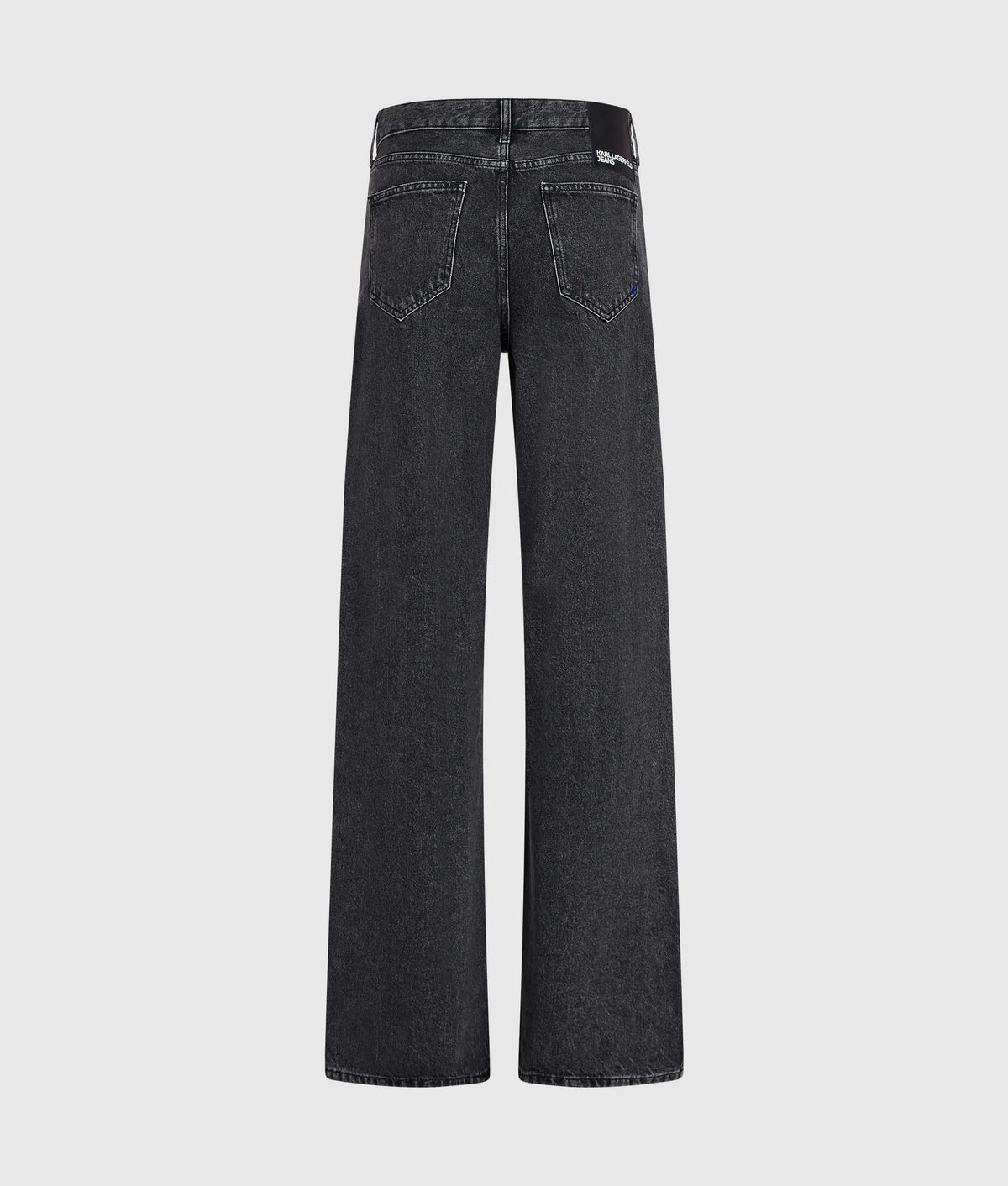 Lace-up mid-rise relaxed jeans
