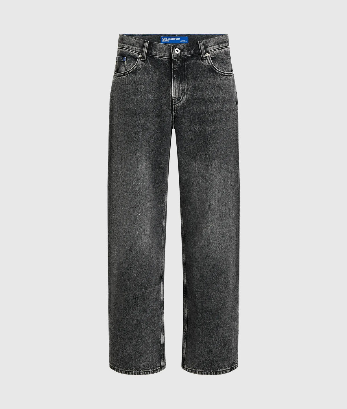 Transformable low-rise wide jeans
