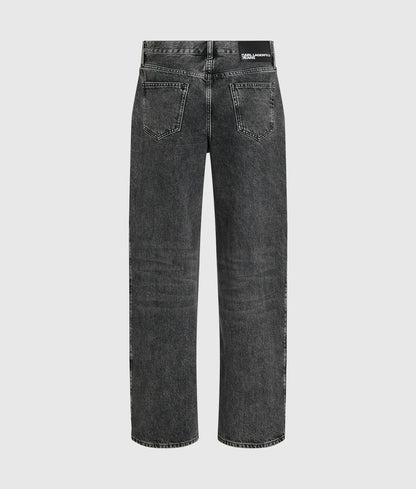 Transformable low-rise wide jeans