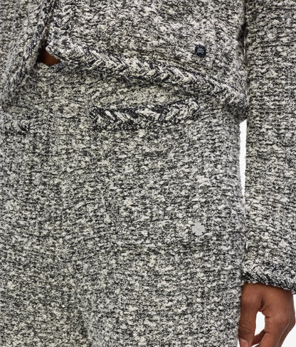 Bouclé knit pants