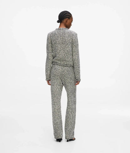 Bouclé knit pants