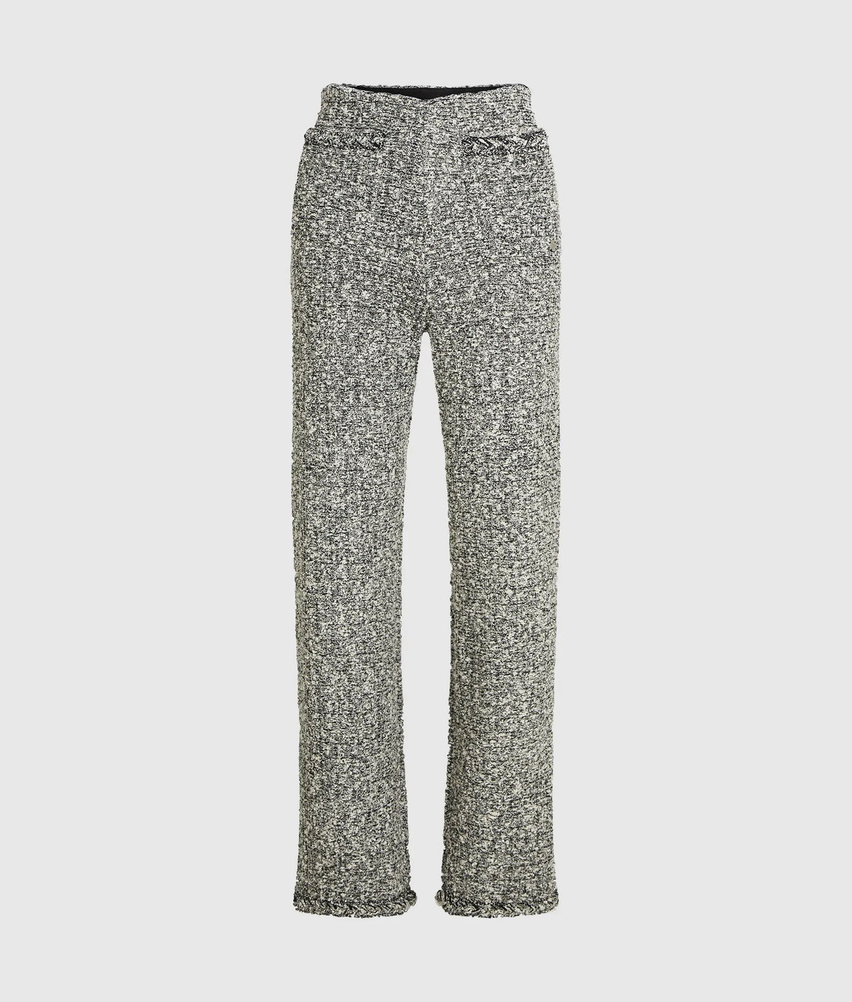 Bouclé knit pants