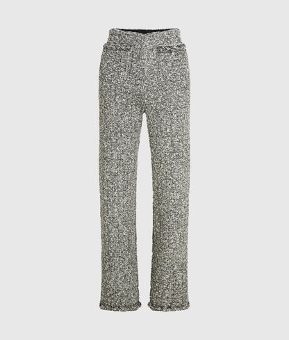 Bouclé knit pants