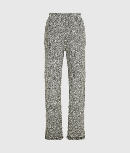 Bouclé knit pants