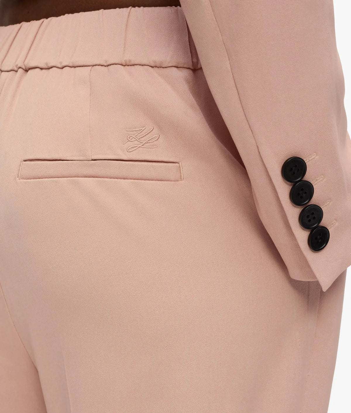 Satin-blend pants