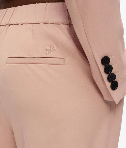 Satin-blend pants