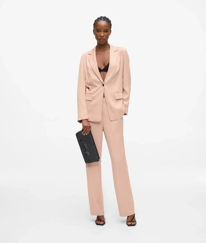 Satin-blend pants