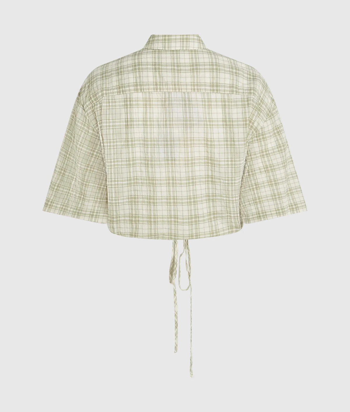 Boxy checked blouse