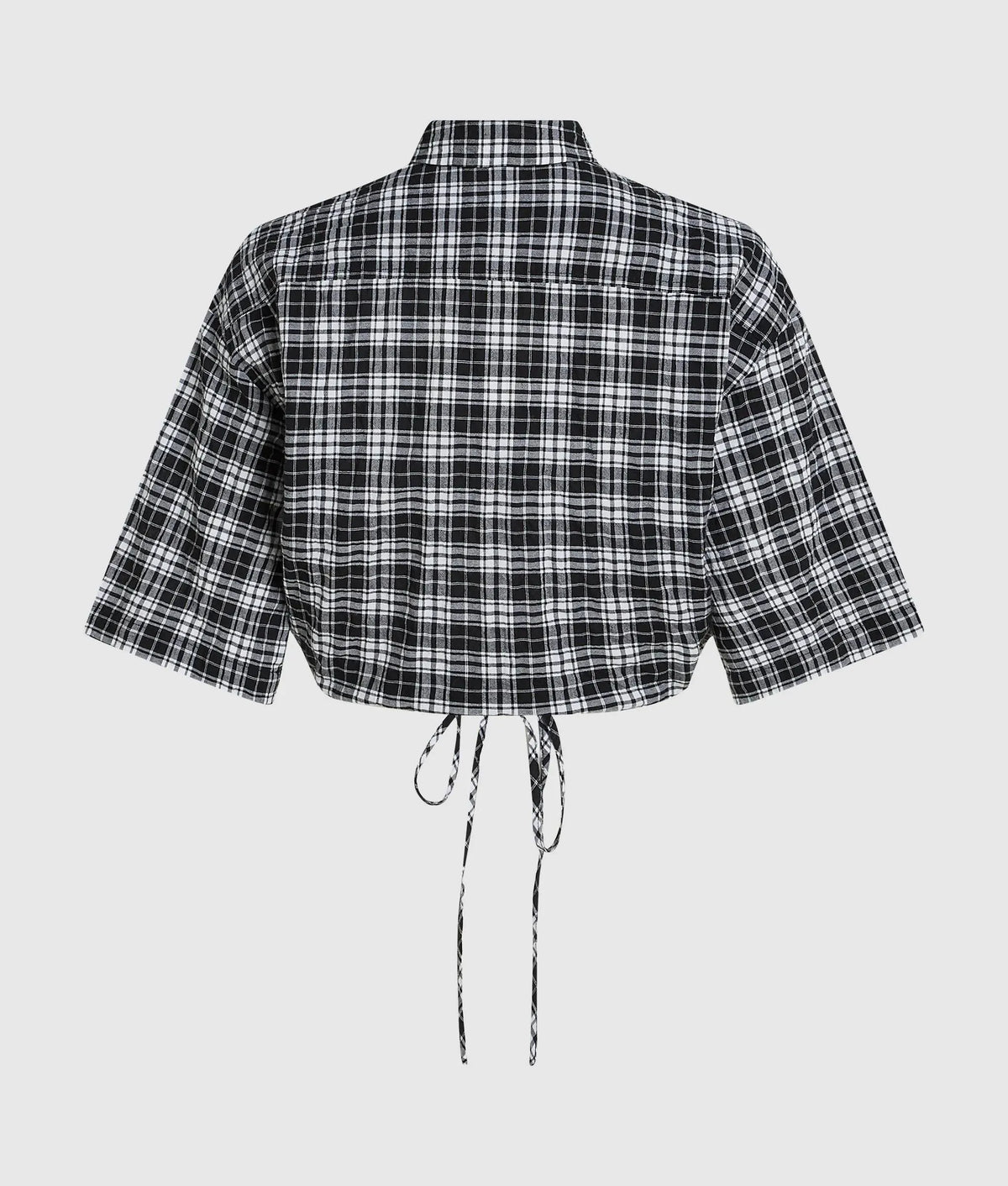 Boxy checked blouse