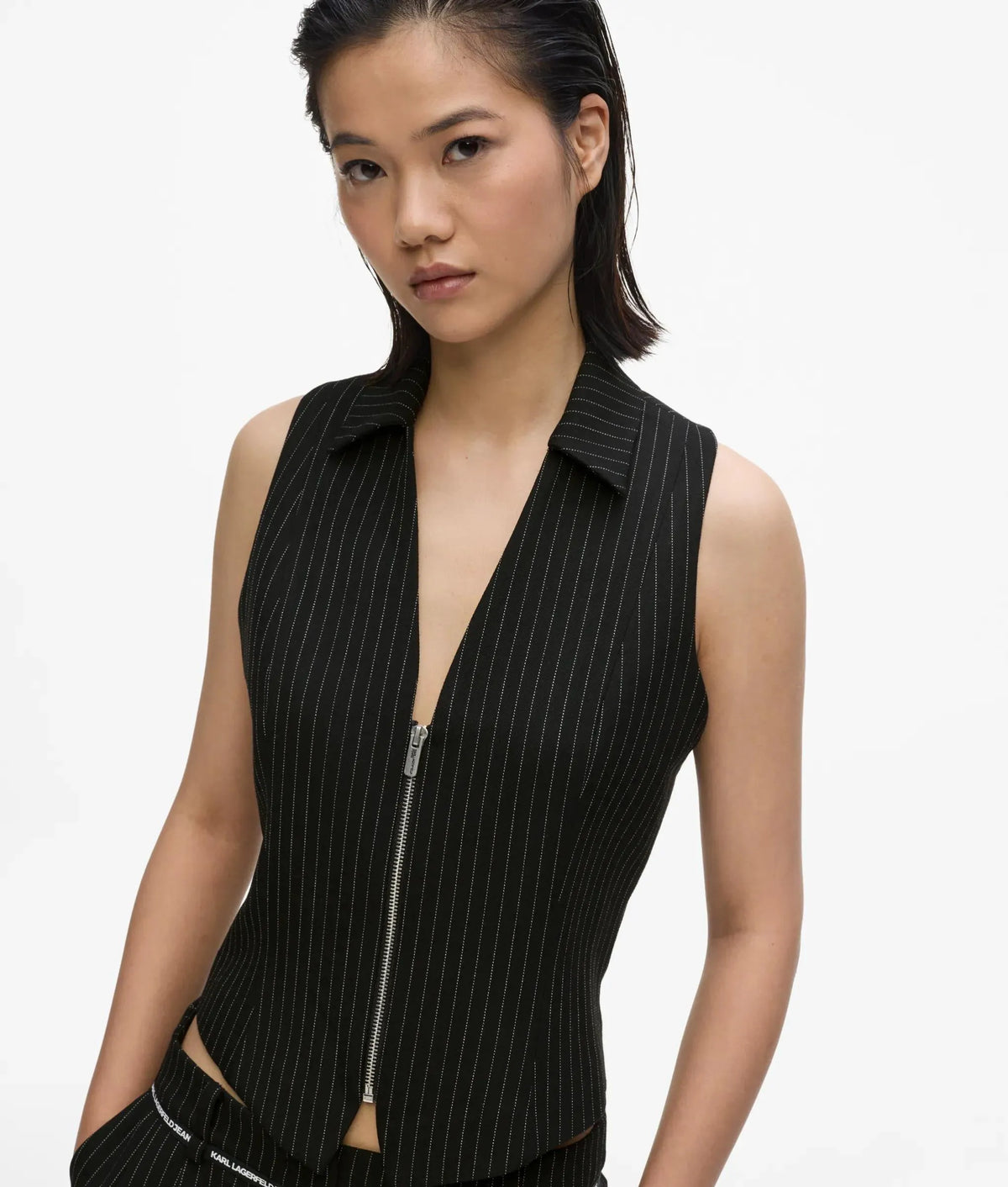 Pinstripe waistcoat