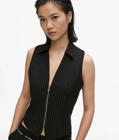 Pinstripe waistcoat
