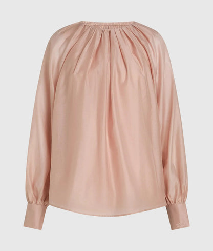Gathered neck blouse