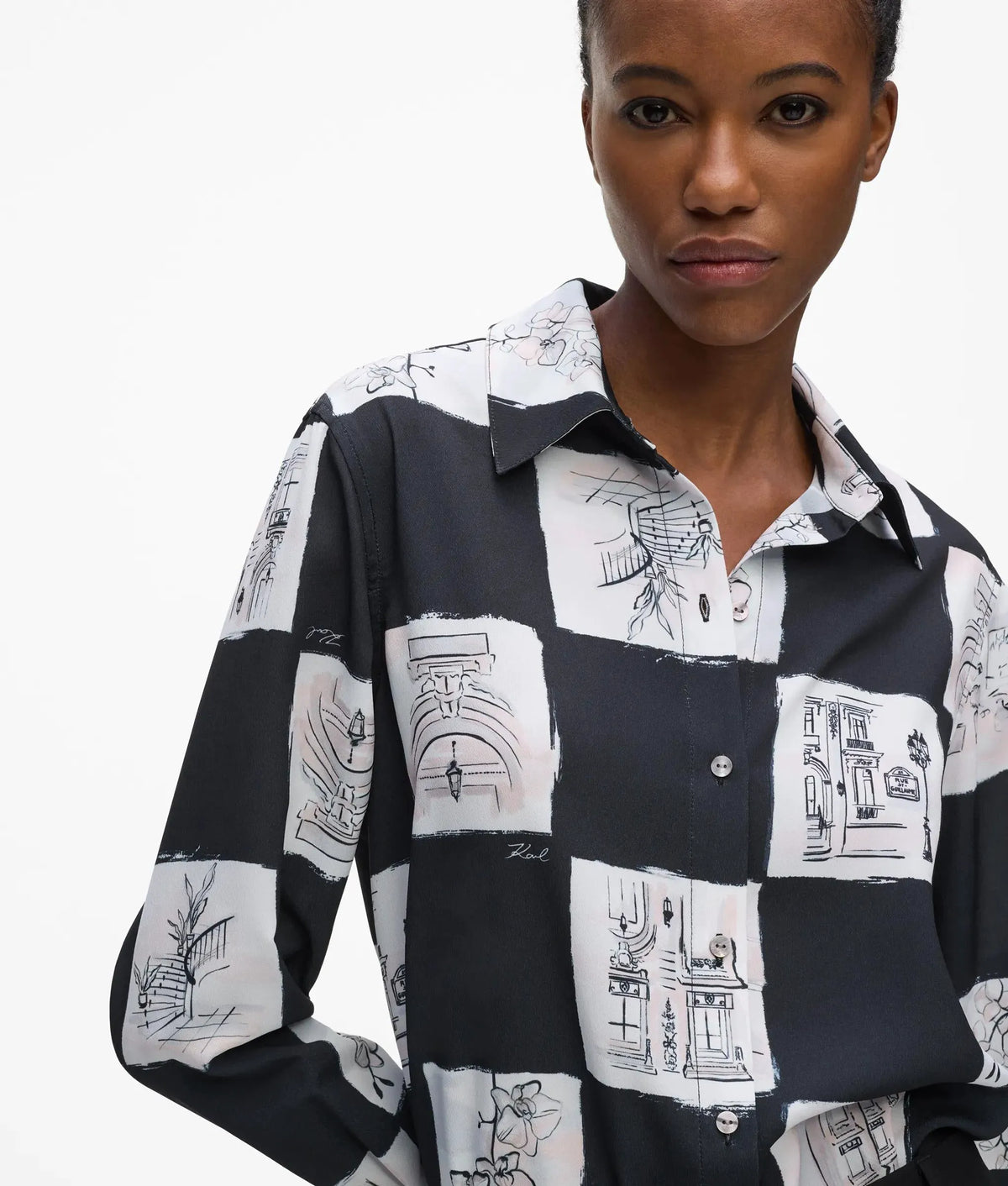 Fluid printed shirt