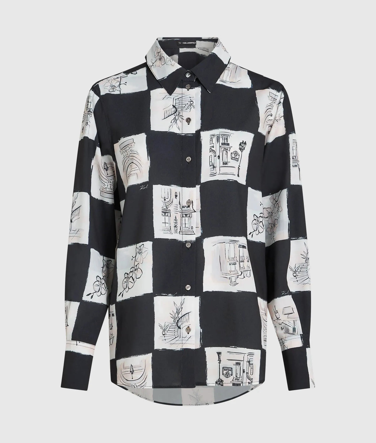 Fluid printed shirt