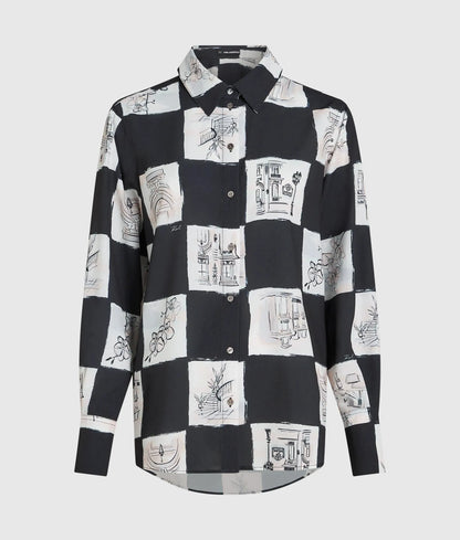Fluid printed shirt
