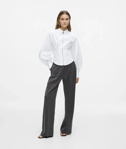 Corset poplin shirt
