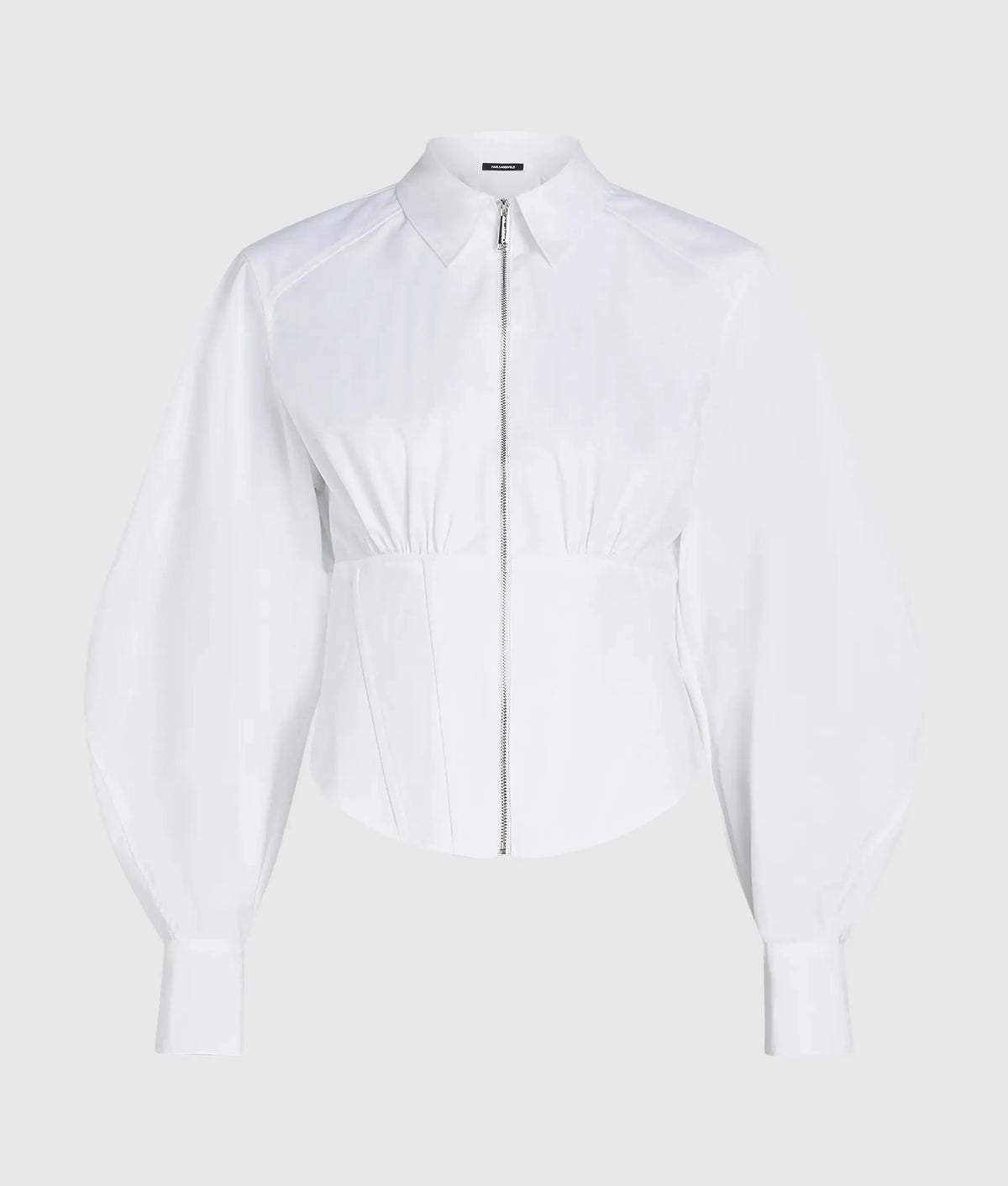 Corset poplin shirt