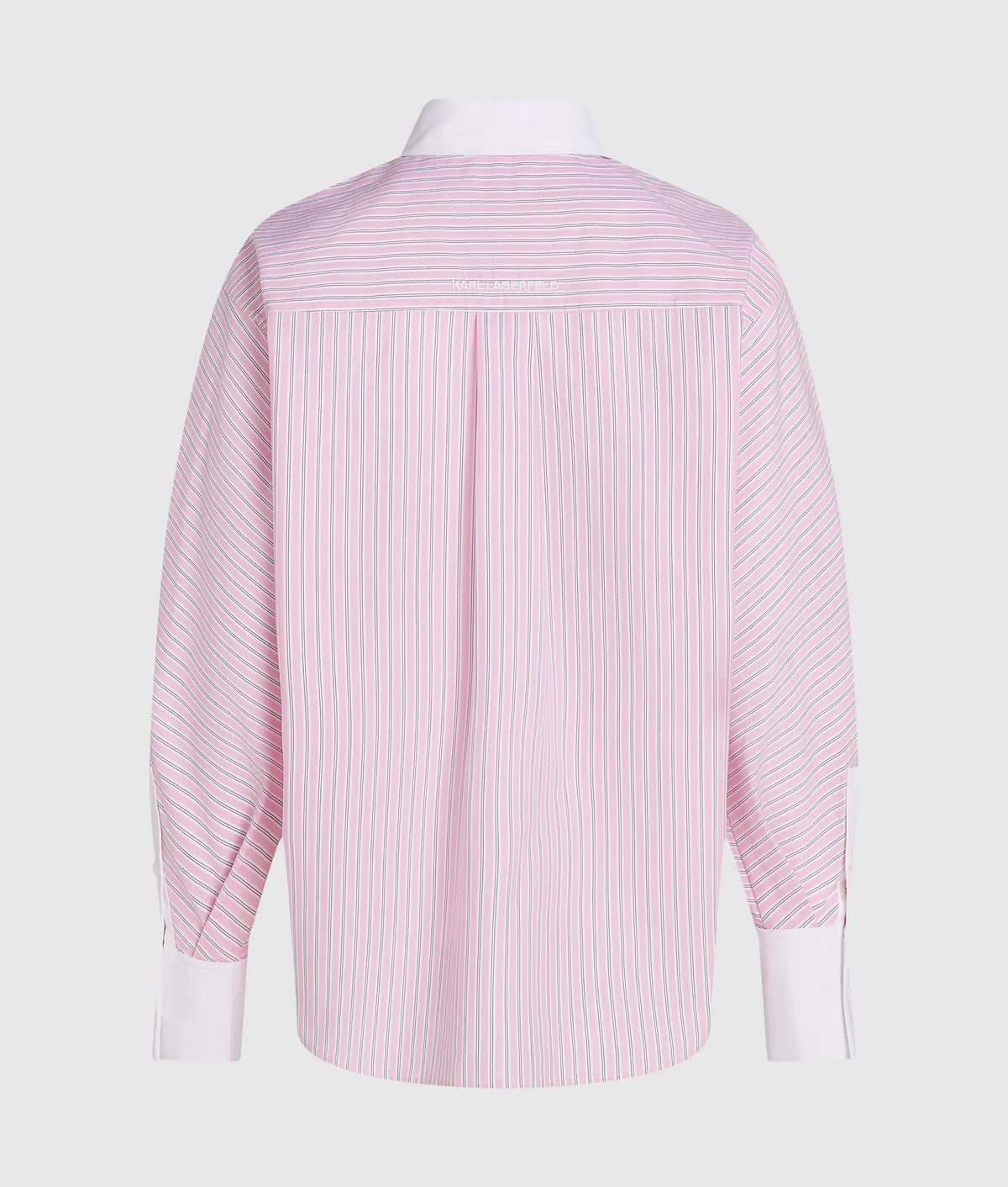 Contrast-collar Ikon stripe shirt