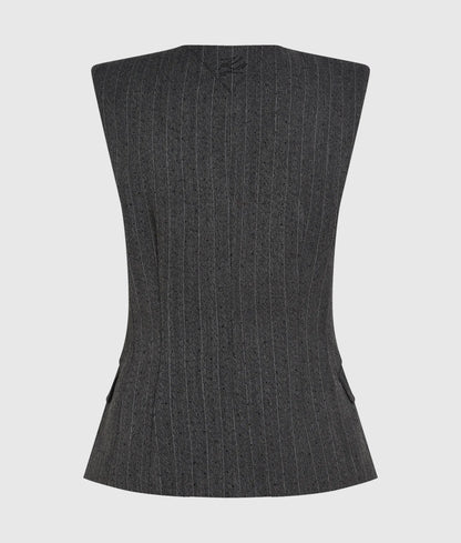 Pinstripe tailored vest