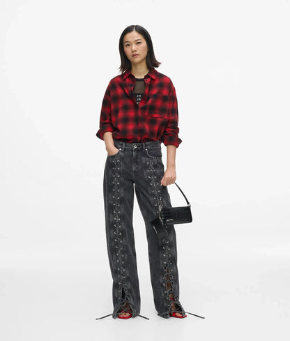 Plaid relaxed overshirt