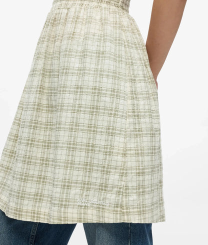 Checked strappy dress