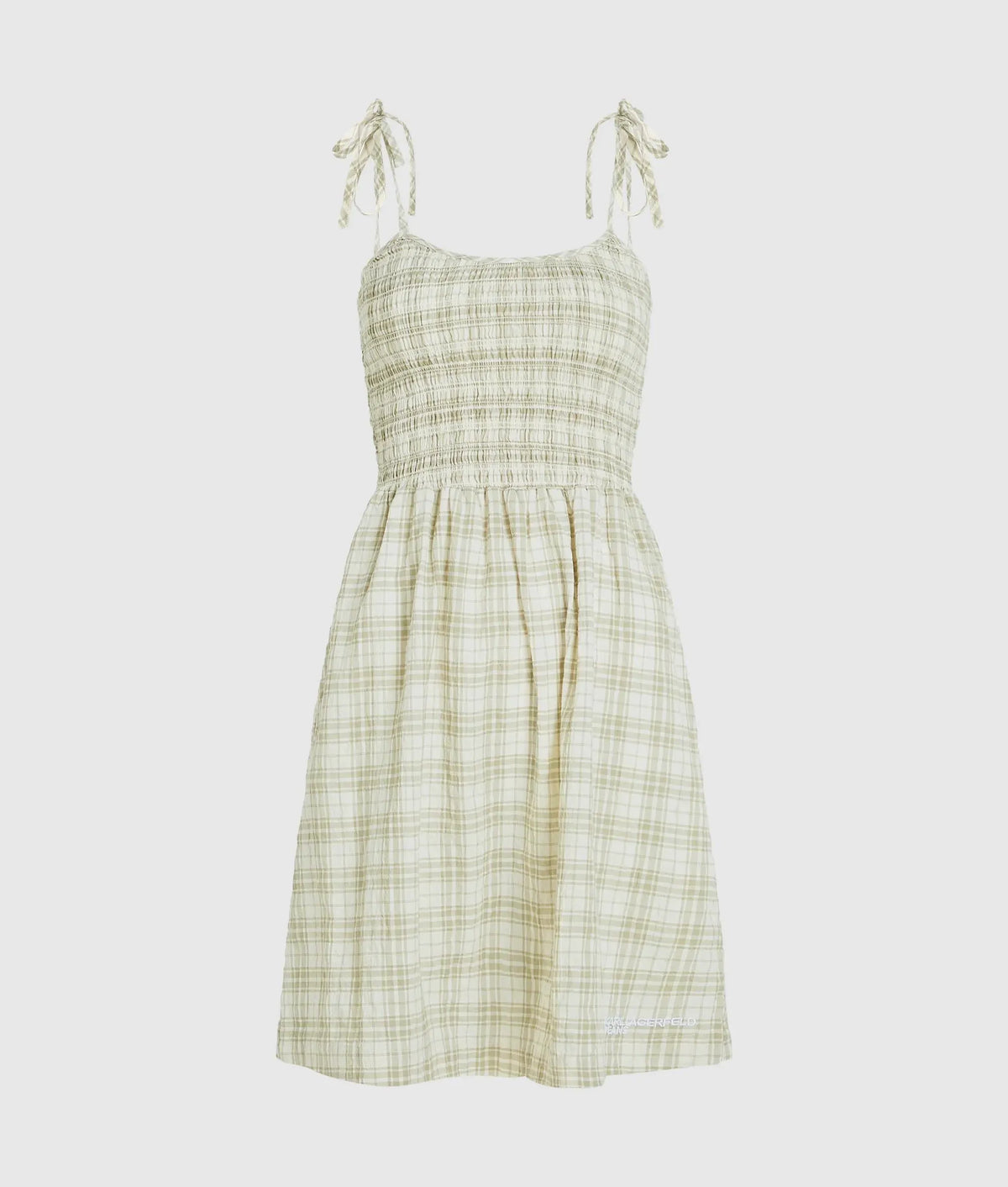 Checked strappy dress