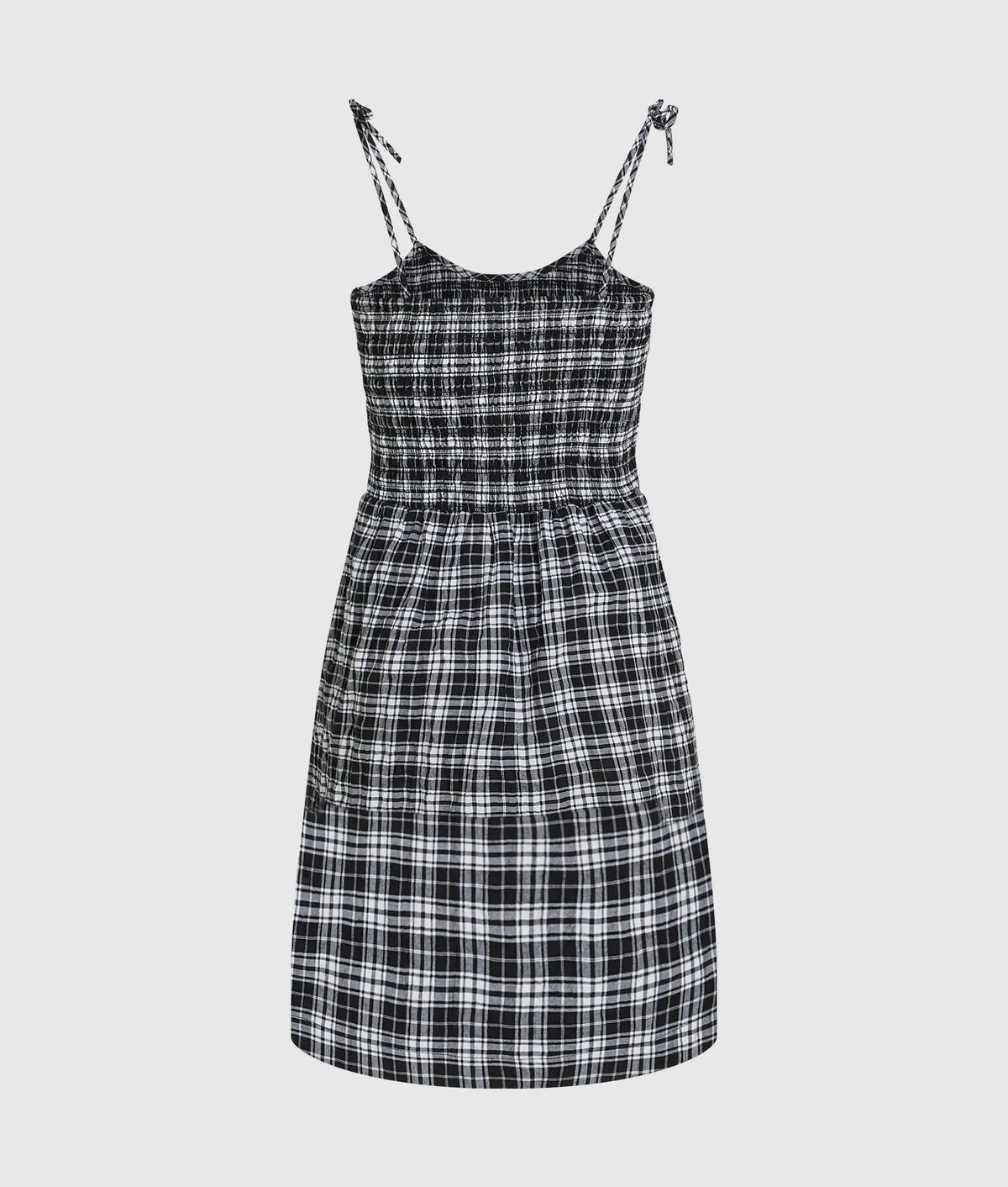 Checked strappy dress