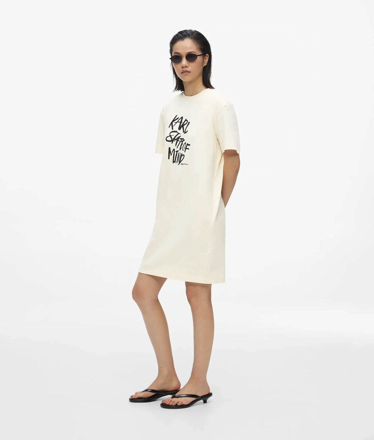 Karl quote T-shirt dress