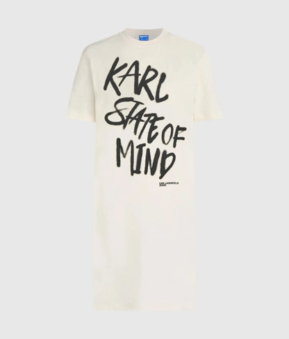 Karl quote T-shirt dress