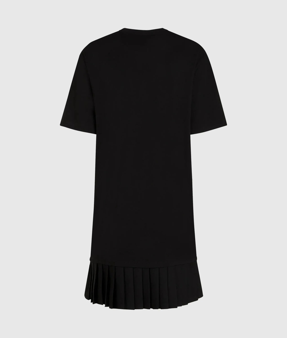 Pleated hem T-shirt dress