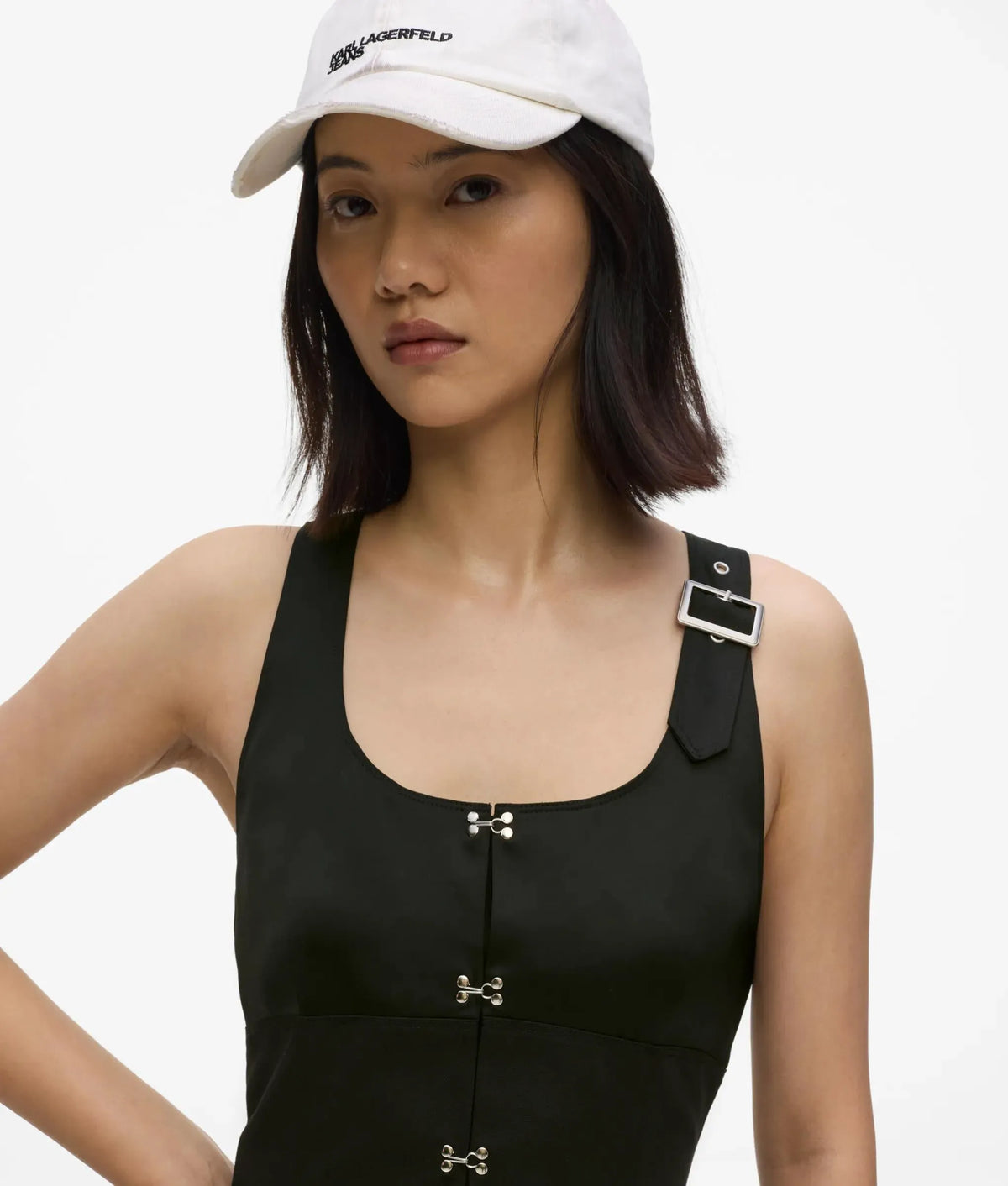 Satin panel dress