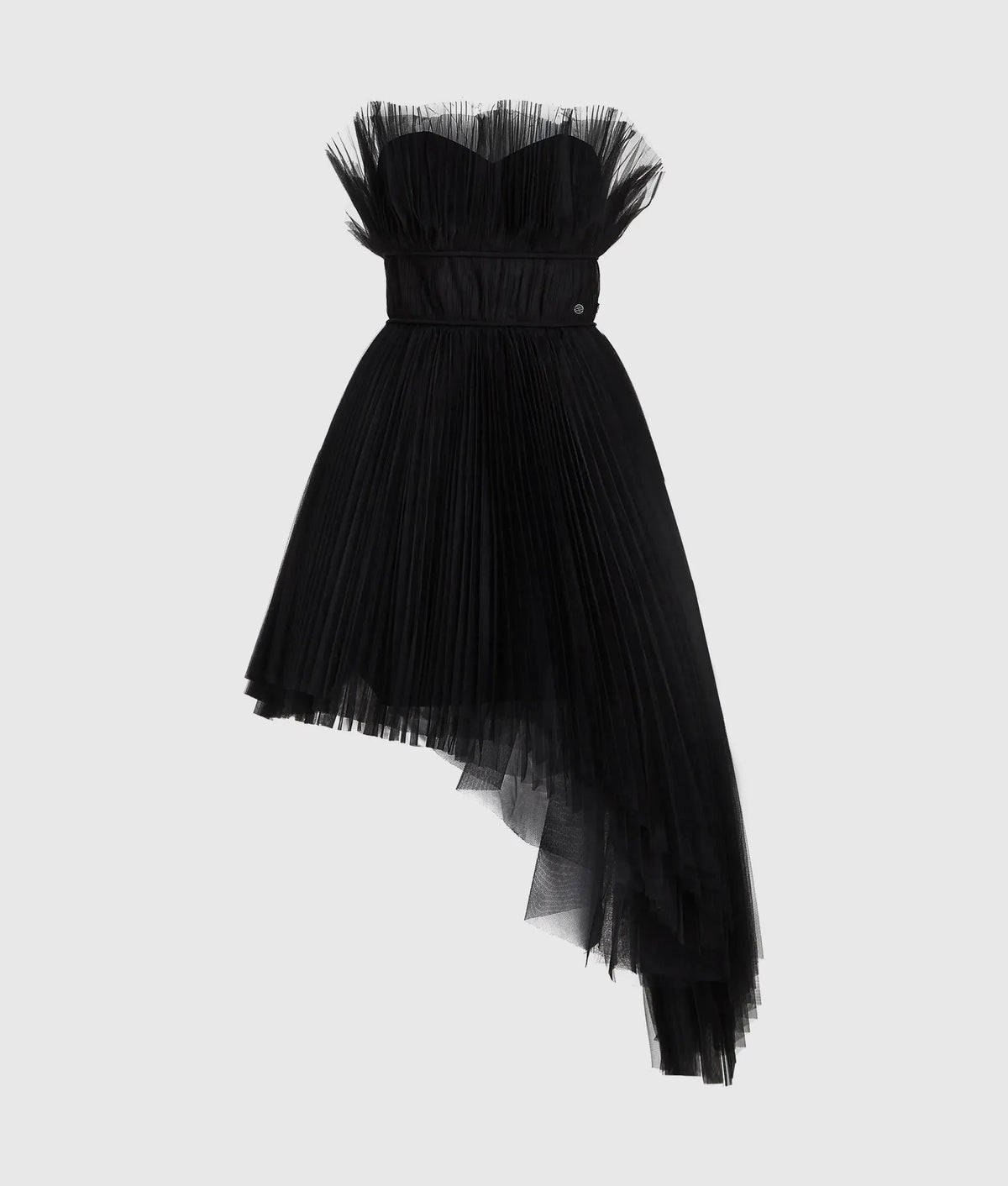 Asymmetric tulle dress