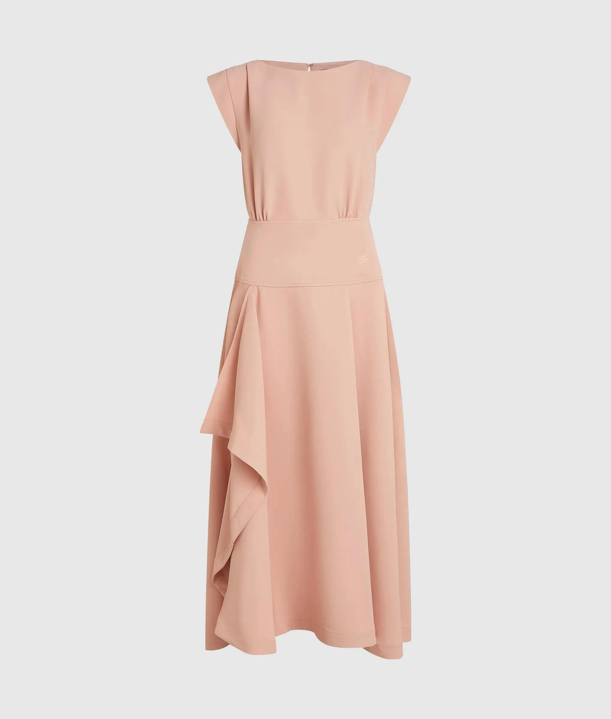Frill hem maxi dress