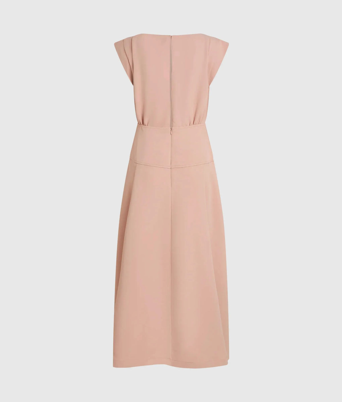 Frill hem maxi dress